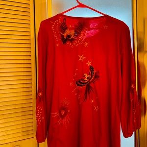 Johnny Was cotton top.  EUC—worn twice.